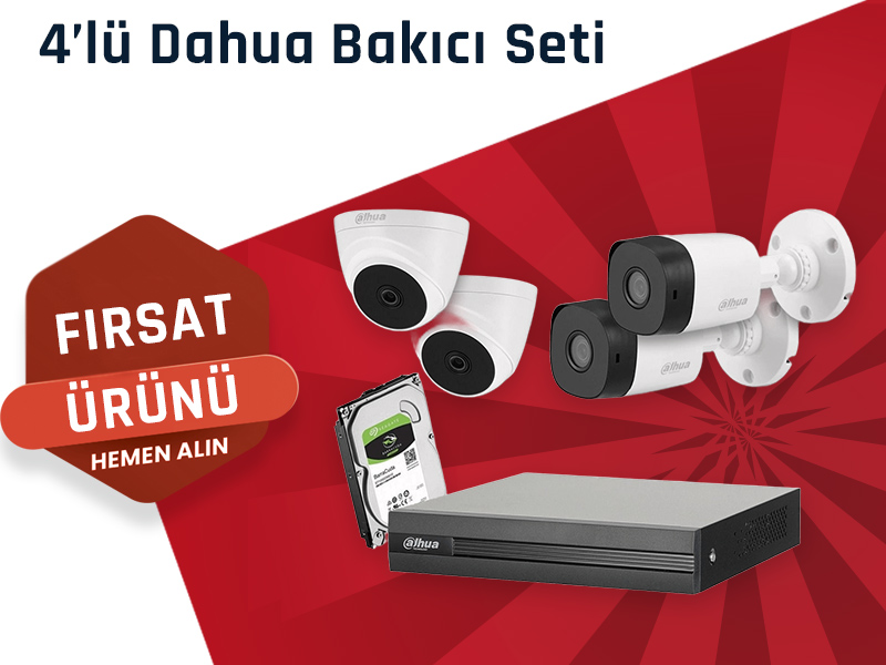 4'lü Dahua Bakıcı Seti